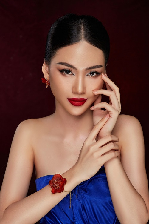 Trong cuộc phỏng vấn với Dân Việt, Quỳnh Hoa cho biết, đến với Miss Universe Vietnam 2023 cô tự tin vào việc mình từng tham gia cuộc thi quốc tế. Ảnh: Miss Universe Vietnam.