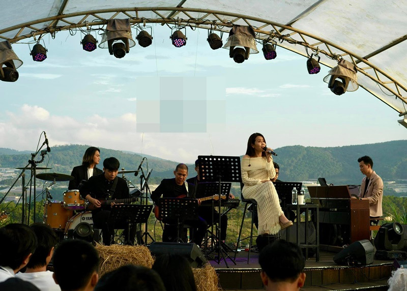 Bà mẹ hai con tham gia một số đêm nhạc sau khi tái xuất.