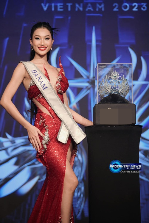 Phạm Thị Anh Thư cũng lọt top 18 Miss Universe Vietnam 2023. Ảnh: Pageantry News International.