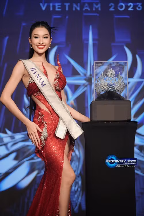 Phạm Thị Anh Thư cũng lọt top 18 Miss Universe Vietnam 2023. Ảnh: Pageantry News International.