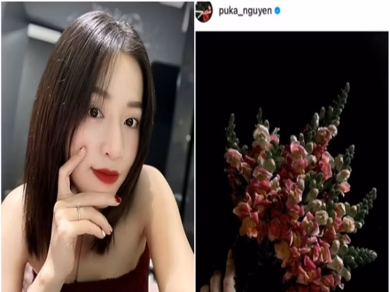 Tháng 2, Puka đăng bức ảnh khoe đeo nhẫn ở ngón áp út. Đây có lẽ là thời điểm Puka nhận lời cầu hôn của Gin Tuấn Kiệt. Ảnh: Gia Đình Online.