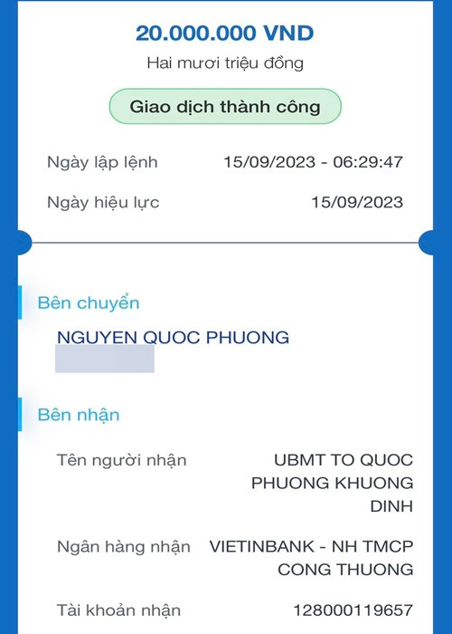 Nhật Tinh Anh cũng chung tay giúp đỡ các nạn nhân của vụ cháy. Ảnh: FBNV.