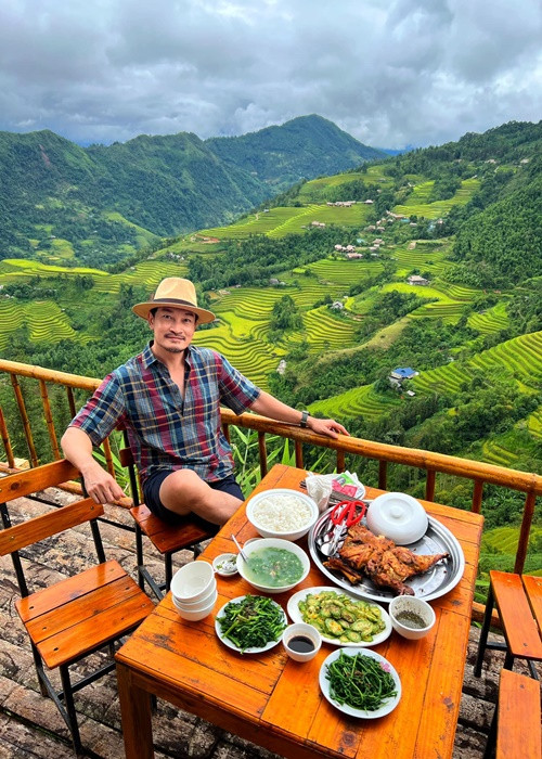 Quốc Thái thích đi phượt ra miền Tây Bắc như Sapa hay Hà Giang để thả hồn vào thiên nhiên, lấy lại năng lượng.