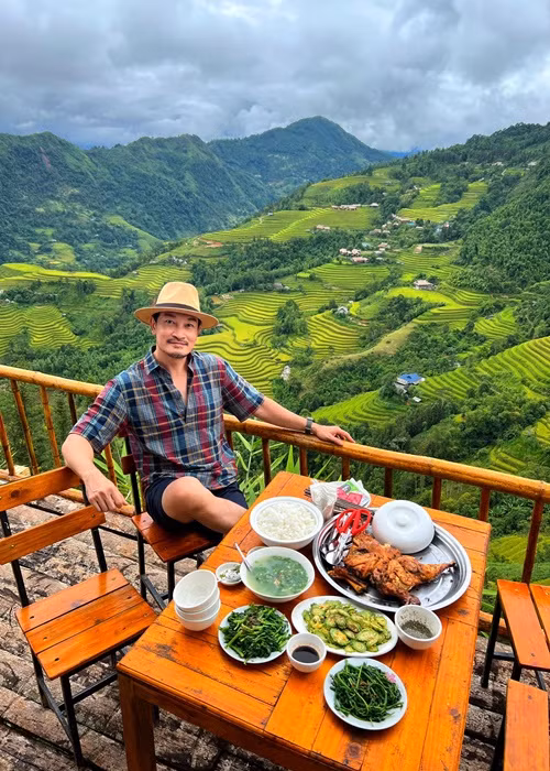 Quốc Thái thích đi phượt ra miền Tây Bắc như Sapa hay Hà Giang để thả hồn vào thiên nhiên, lấy lại năng lượng.