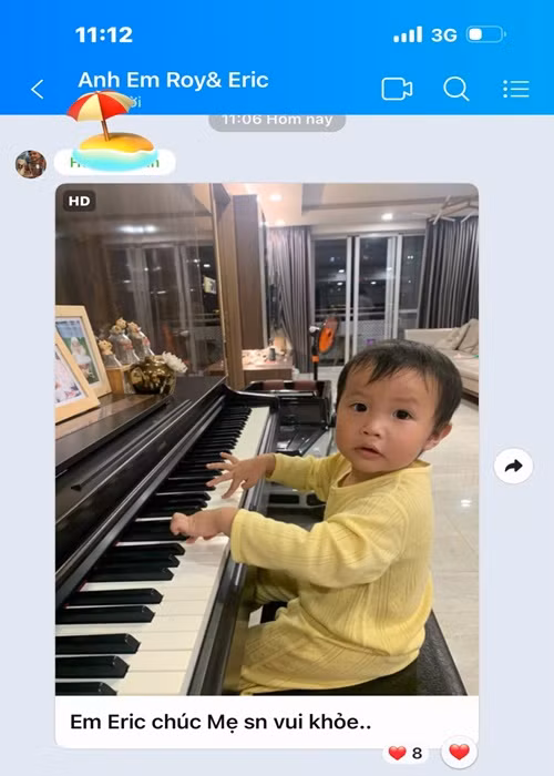 Con trai Quý Bình hiện tại hơn 1 tuổi.