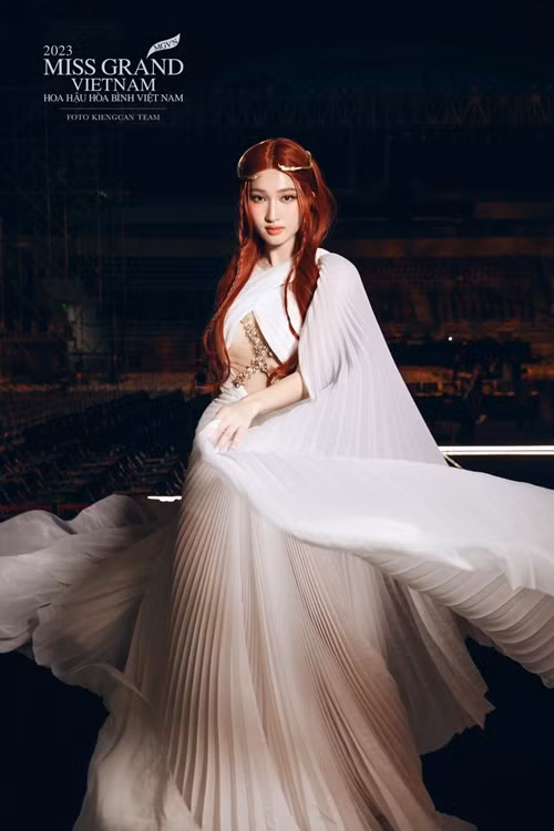  Phương Nhi dự thi Hoa hậu Quốc tế 2023 vào tháng 10 tại Nhật Bản. Ảnh: FBNV.