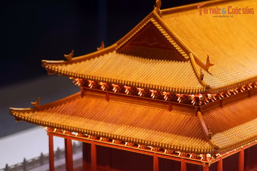 Khi nghiên cứu hình dáng, kích thước, kỹ thuật tạo rãnh ngàm của các bình áng, các nhà khoa học của Viện Nghiên cứu kinh thành đã lắp ghép ba loại bình áng thành một cụm đấu củng hoàn chỉnh.