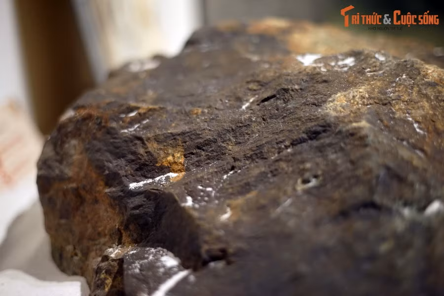 Khối đá có vẻ ngoài không lấy gì làm đặc biệt đang nằm trước mắt công chúng ở Hà Nội đã được mang về từ thác nước Hưng Khánh kể trên. Nó đã trải qua nhiều chu kỳ kiến tạo, nhiều pha tạo núi lớn nhỏ.