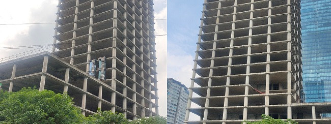 Vicem Tower được cấp phép xây dựng năm 2011 và dự kiến hoàn thành 3 năm sau đó. Tuy nhiên, đến nay dự án này mới hoàn thiện phần thô và hiện trong tình trạng "đắp chiếu", bỏ hoang, nhiều hạng mục của dự án xuống cấp, gây lãng phí, mất mỹ quan đô thị. 