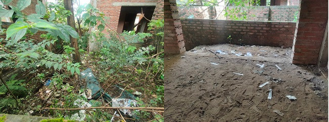 Biệt thự hoang phế ở Khu đô thị mới Cầu Bươu làm rợn chân người. 