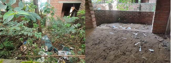 Biệt thự hoang phế ở Khu đô thị mới Cầu Bươu làm rợn chân người. 