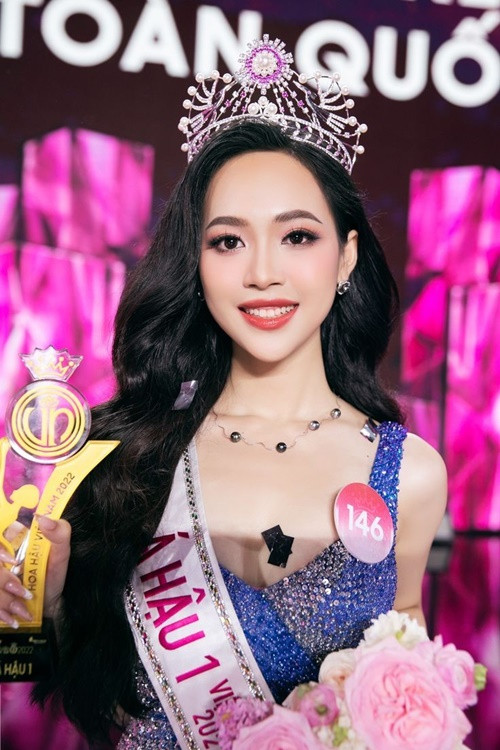 Á hậu Trịnh Thùy Linh đoạt danh hiệu vào tháng 12/2022.