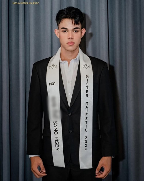 Cuộc thi Mister Majestic Cambodia 2025- Nam vương Campuchia 2025 đang diễn ra. Đương kim Nam vương Campuchia là Sang Pisey (Nawim). Ảnh: Instagram Nawim.