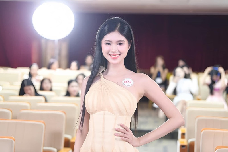 Ngoài Đoàn Thị Diệu Huyền - bản sao Đỗ Thị Hà, Võ Đoàn Bảo Hà (trong ảnh) cũng là thí sinh gây chú ý ở cuộc thi Hoa hậu Việt Nam 2024.