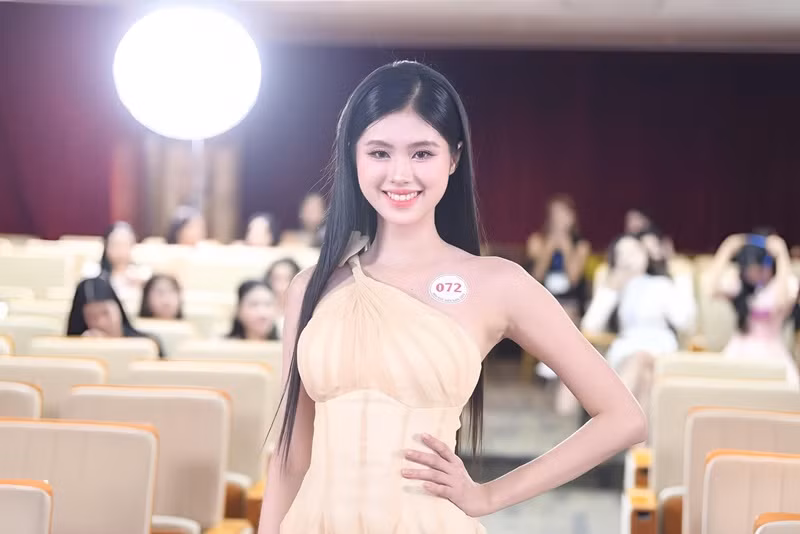 Ngoài Đoàn Thị Diệu Huyền - bản sao Đỗ Thị Hà, Võ Đoàn Bảo Hà (trong ảnh) cũng là thí sinh gây chú ý ở cuộc thi Hoa hậu Việt Nam 2024.