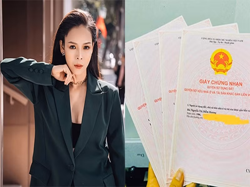 Diễm Hương từng mua 4 mảnh đất giữa năm 2020. Nữ diễn viên khoe sổ đỏ đồng thời viết: "Vâng! Thầy phán em có lộc đất đai. Ok! Em nghe lời thầy, em quất bốn mảnh từ giữa năm và đến giờ vẫn y nguyên chưa động cựa gì". Ảnh: FB Diễm Hương.