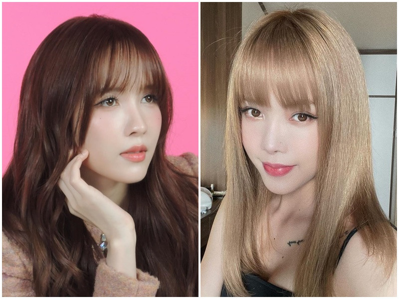 Chiếc mũi cao hơn và thon gọn hơn giúp đôi mắt của Thiều Bảo Trâm có chiều sâu hơn.