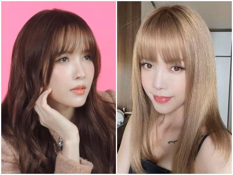 Chiếc mũi cao hơn và thon gọn hơn giúp đôi mắt của Thiều Bảo Trâm có chiều sâu hơn.