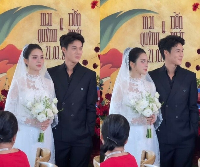 Quỳnh Lương khoe vẻ đẹp không tỳ vết, hạnh phúc bên chồng. Ảnh: Người Đưa Tin.