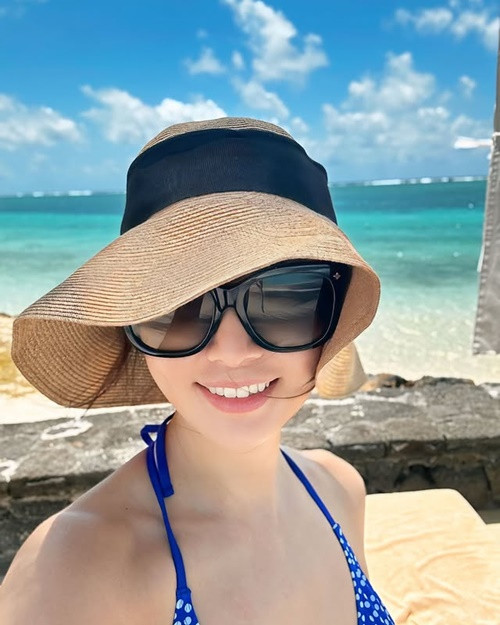 Lâm Tâm Như kết hôn với Hoắc Kiến Hoa và đang có một cô con gái. Ảnh: Instagram Lâm Tâm Như.