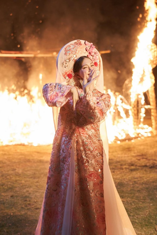 Hòa Minzy chỉ thực hiện một lần cho cảnh quay này.