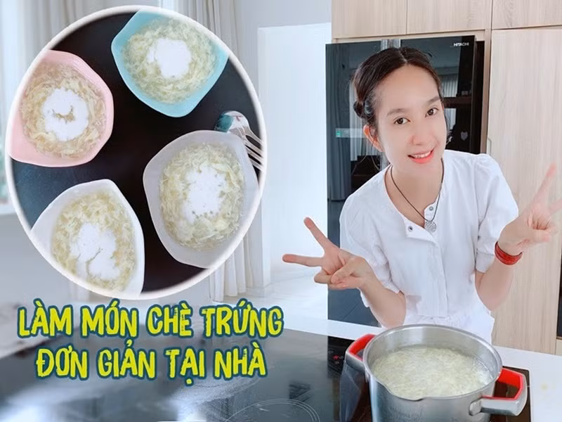 Minh Hà có sở thích nấu ăn tại nhà.