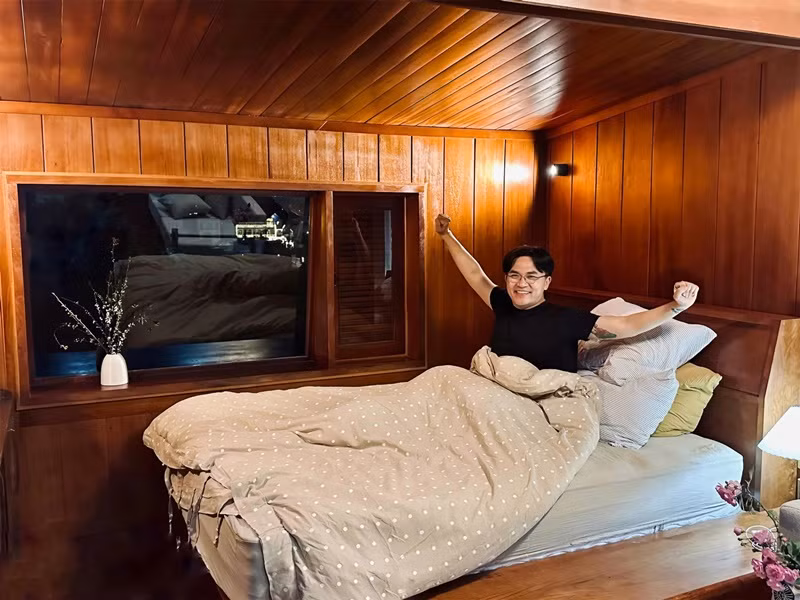 Đại Nghĩa cảm thấy bình yên khi về nhà.