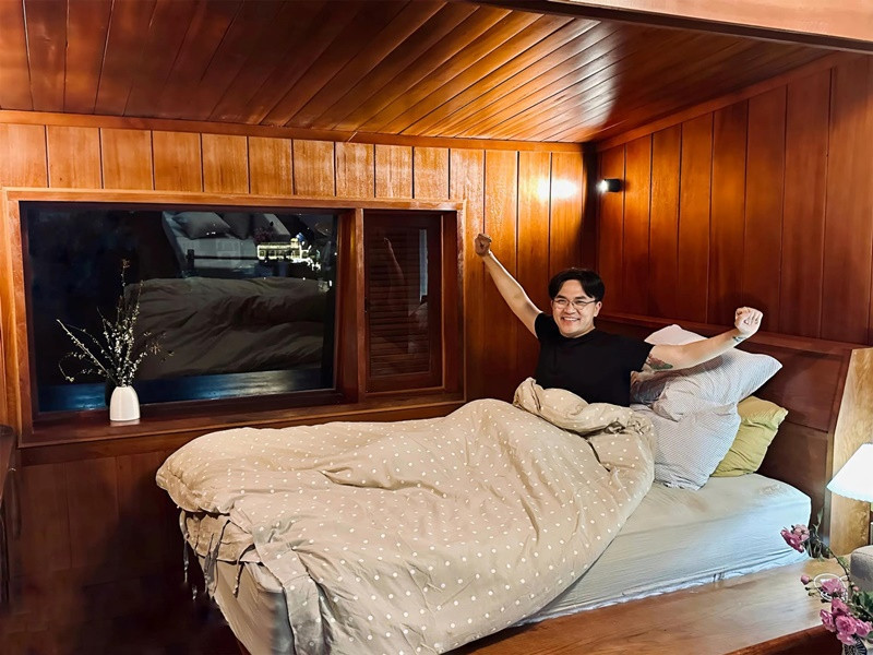 Đại Nghĩa cảm thấy bình yên khi về nhà.