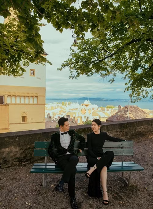 Huỳnh Hiểu Minh qua một lần đò và có một cậu con trai. Hiện tại, anh hẹn hò Diệp Kha. Ảnh: Giao Thông.