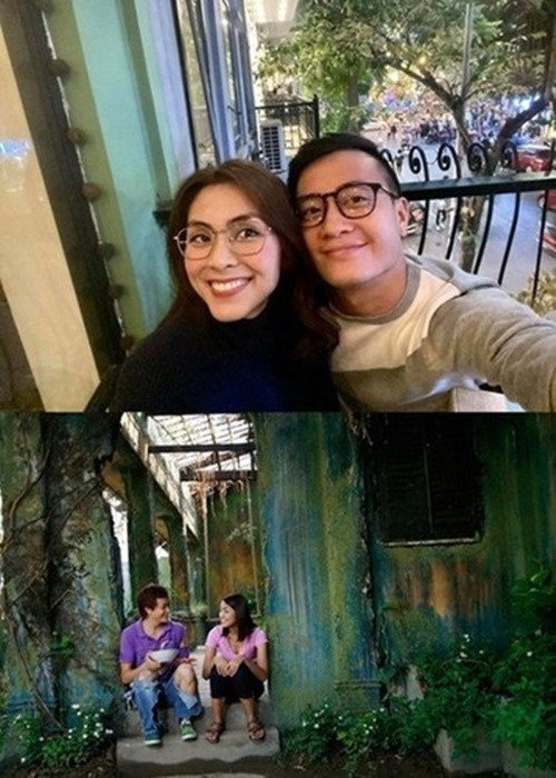 Tăng Thanh Hà và Lương Mạnh Hải đóng cặp trong phim truyền hình Bỗng dưng muốn khóc năm 2008 và phim điện ảnh Đẹp từng centimet năm 2009. Ảnh: FB Lương Mạnh Hải.