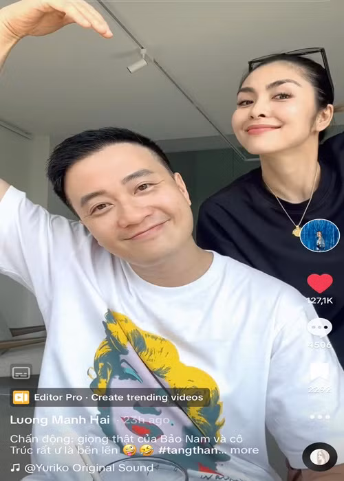 Mỗi lần hội ngộ, Lương Mạnh Hải và Tăng Thanh Hà lại gây chú ý. Ảnh: FB Lương Mạnh Hải.