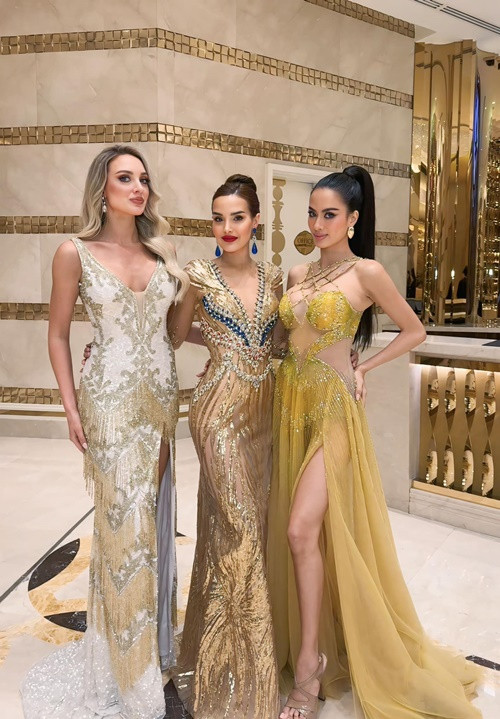 Như Vân cao 1m74, có số đo ba vòng 90-63-91cm, nổi bật giữa dàn thí sinh Miss Global 2025. Ảnh: FB Như Vân.