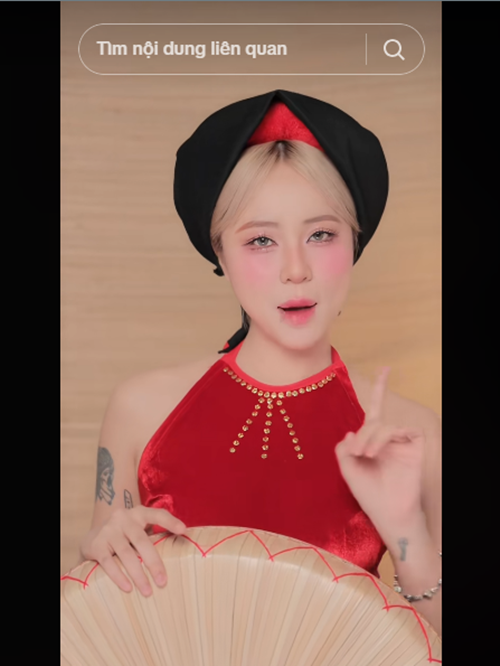 MisThy đóng liền anh lẫn liền chị. Ảnh: TikTok MisThy.