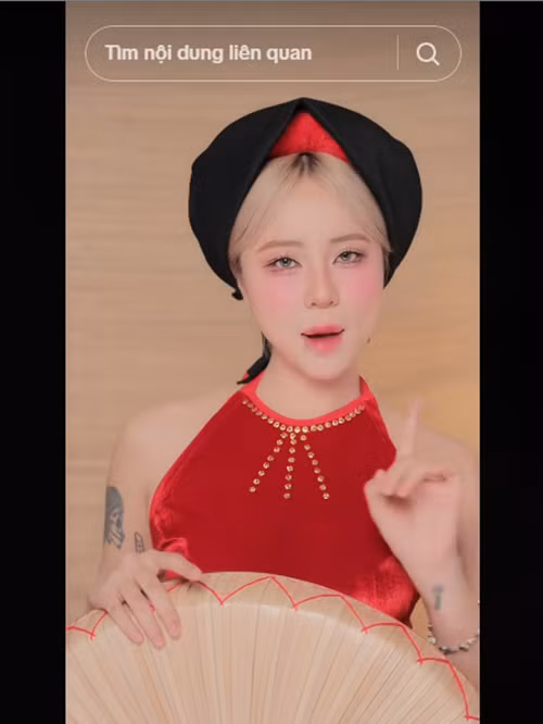 MisThy đóng liền anh lẫn liền chị. Ảnh: TikTok MisThy.