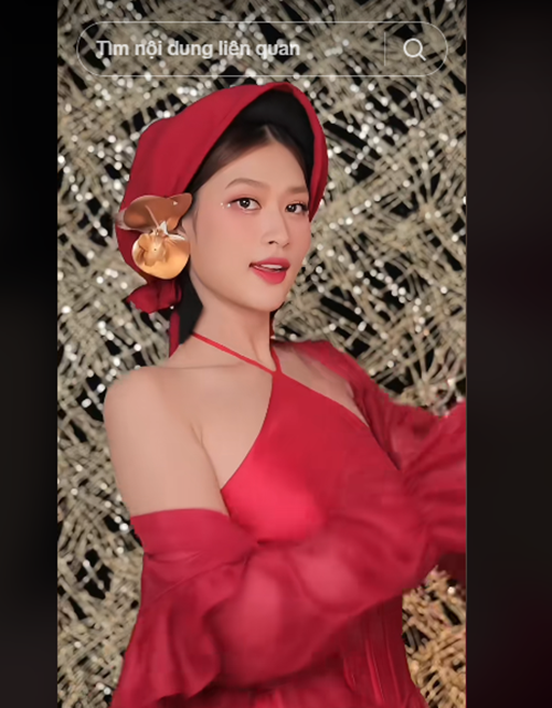 Dưới clip bắt trend của Thiên Ân, Hòa Minzy để lại bình luận: "Em thắng tôi rồi". Ảnh: TikTok Thiên Ân.