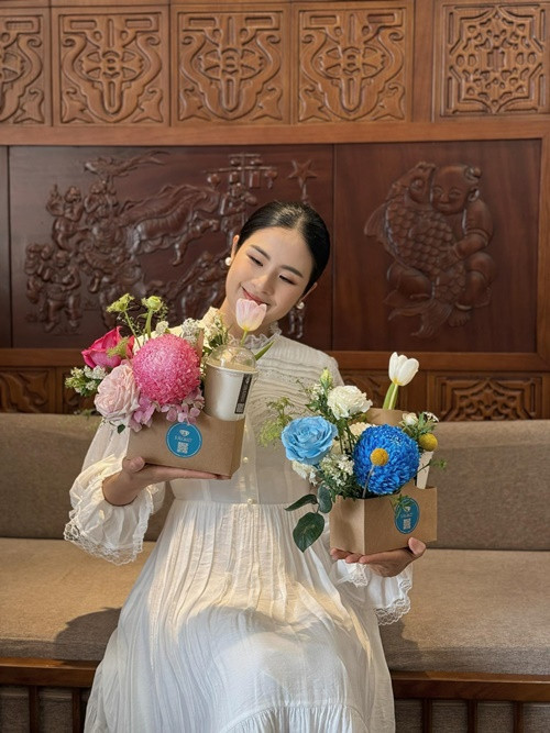 Ngọc Hân tham gia các chương trình thai giáo. Ảnh: FB Ngọc Hân.