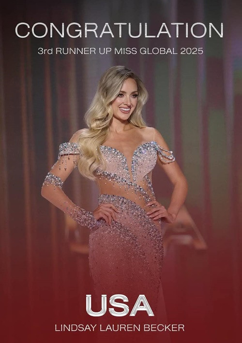 Lindsay Lauren Becker - đại diện Mỹ từng đoạt á hậu 4 Hoa hậu Quốc tế 2015.