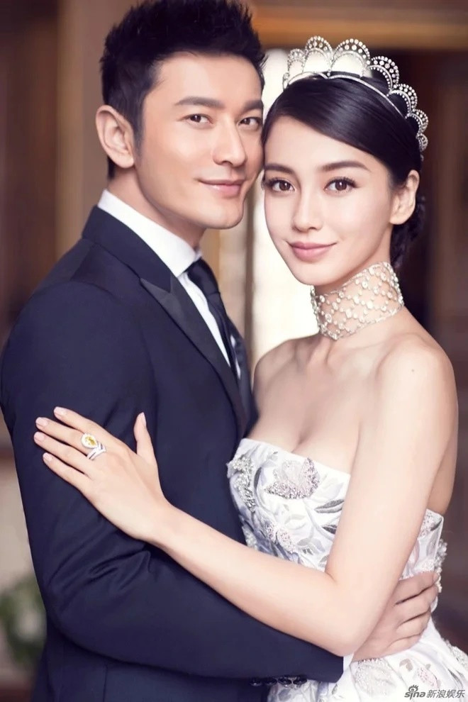 Huỳnh Hiểu Minh kết hôn với Angelababy năm 2015. Cả hai có con trai chung Tiểu Hải Miên năm 2017. Ảnh: VOV.