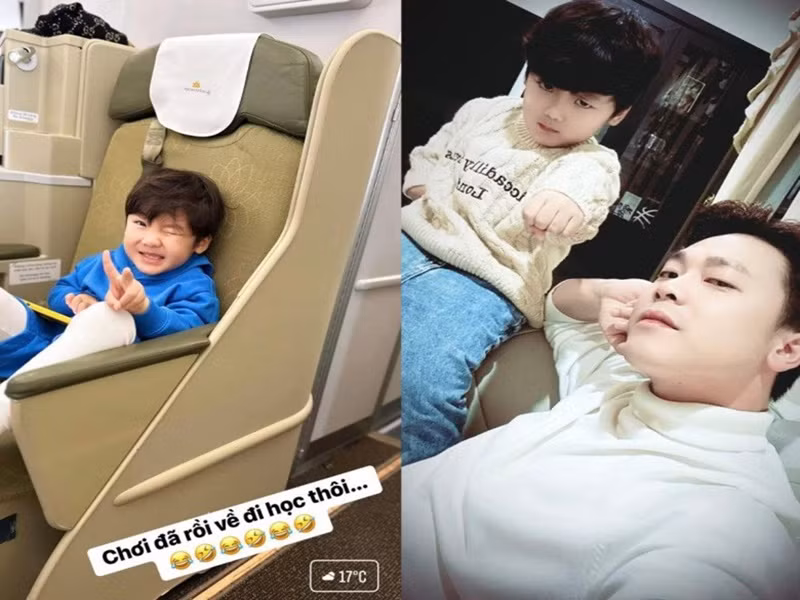 Khi Minh Hải và Hòa Minzy chia tay, bé Bo sống cùng mẹ. Thi thoảng, doanh nhân Minh Hải sẽ đón con trai về sống cùng. Ảnh: Phụ Nữ Pháp Luật.