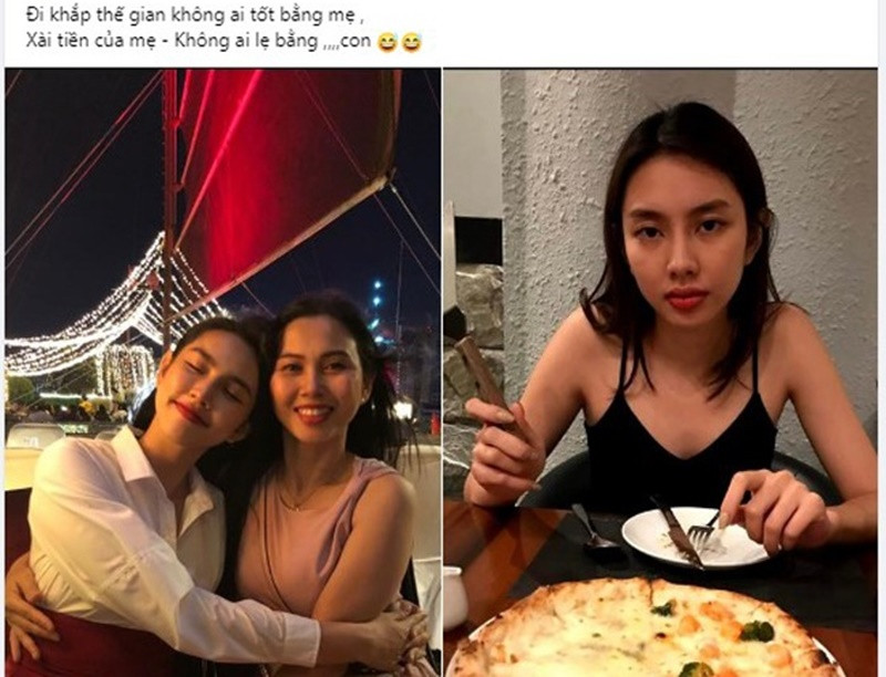 Mẹ của Thùy Tiên chia sẻ, bà từng phải làm tới 2-3h sáng để kiếm tiền đóng học cho con, nghỉ làm để đi họp phụ huynh cho con hay một mình chăm con lúc bị bệnh. Ảnh: Người Đưa Tin.