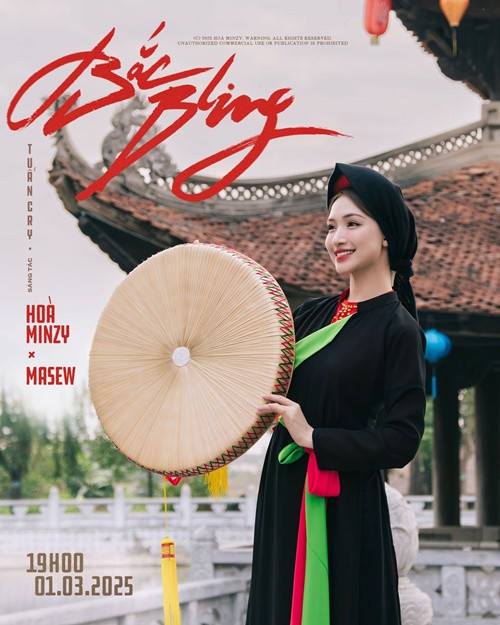 Hòa Minzy có bản hit đầu tiên năm 2020 khi ra mắt Không cùng nhau suốt kiếp. Mới đây, cô tiếp tục có sản phẩm gây sốt là Bắc Bling. Ảnh: FB Hòa Minzy.