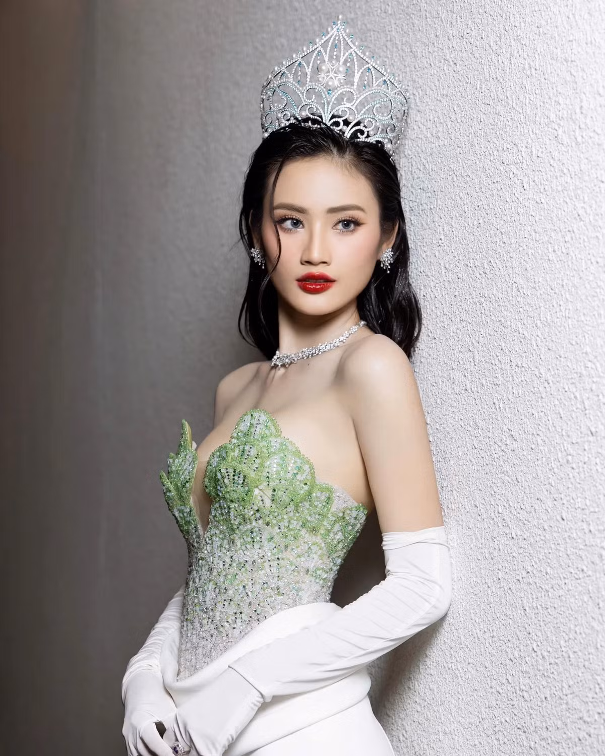 Ý Nhi đang tích cực tập luyện thi Miss World 2025 diễn ra tại Ấn Độ. Ảnh: Instagram Ý Nhi.