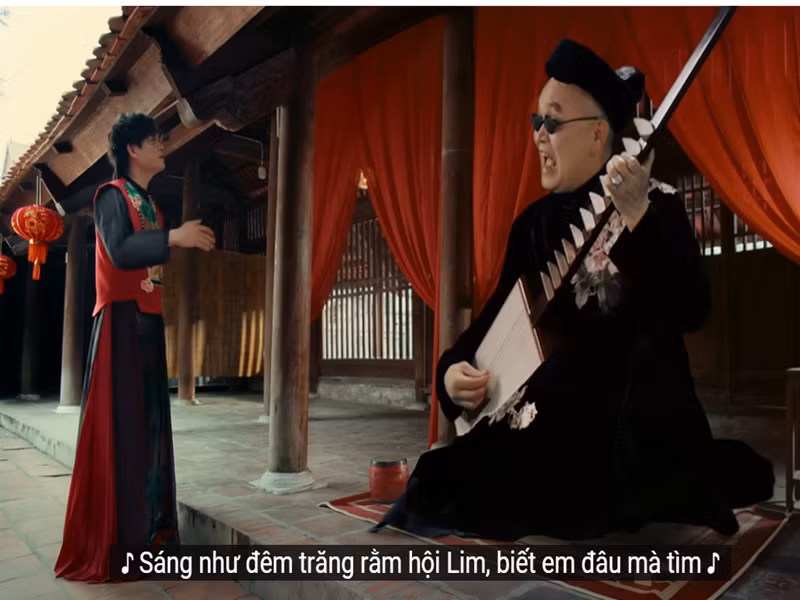 Màn bắn rap của nghệ sĩ Xuân Hinh khiến nhiều khán giả thích thú. Ảnh chụp màn hình.