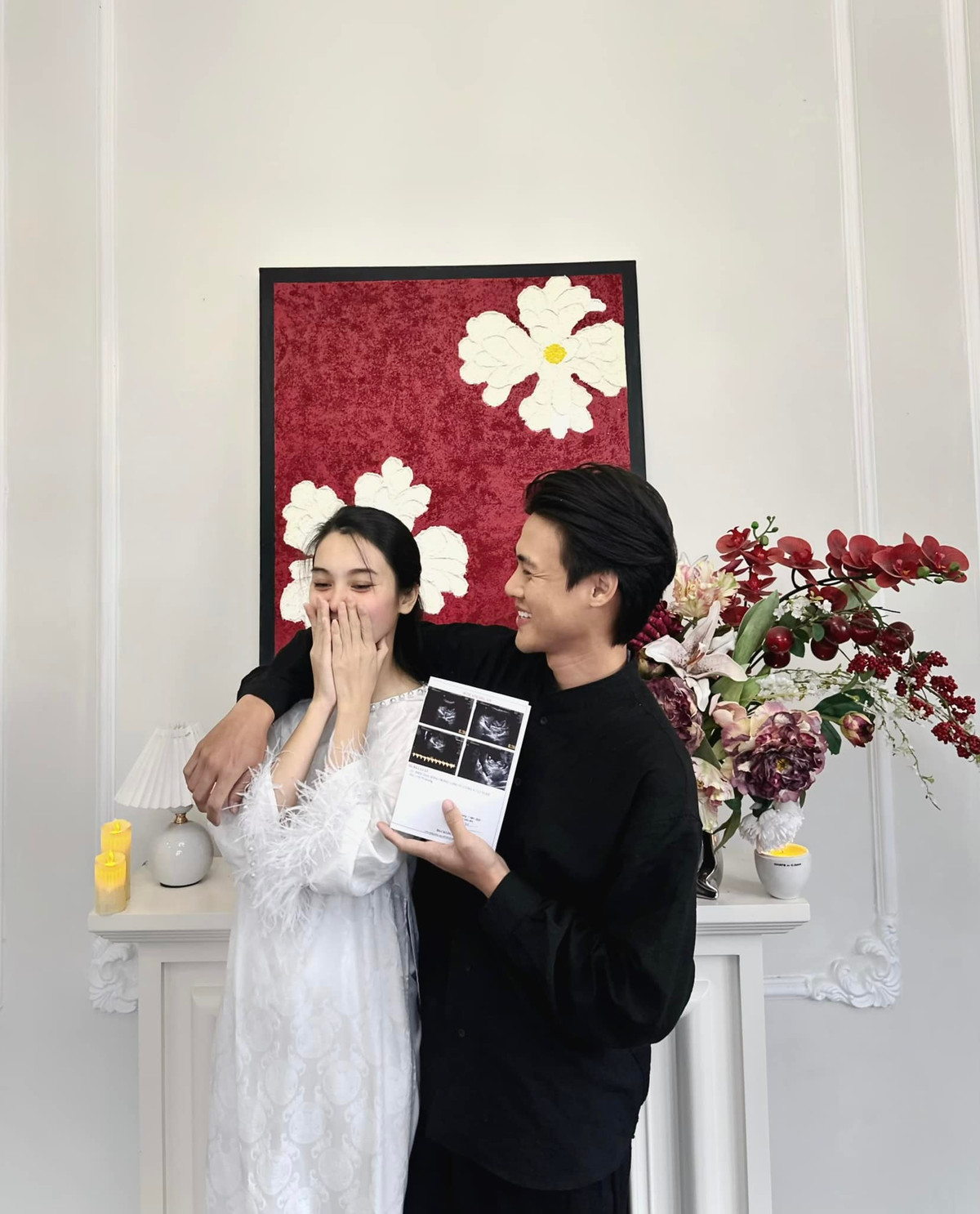 Cuối tháng 1 vừa qua, Quỳnh Lương và Tiến Phát khoe tin vui bầu bí.