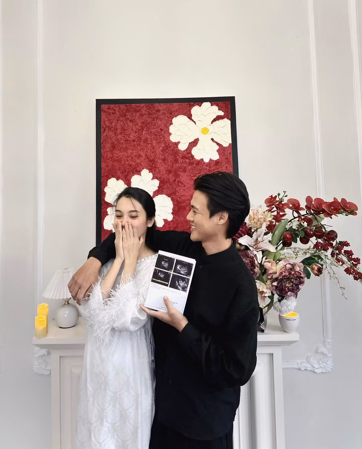 Cuối tháng 1 vừa qua, Quỳnh Lương và Tiến Phát khoe tin vui bầu bí.