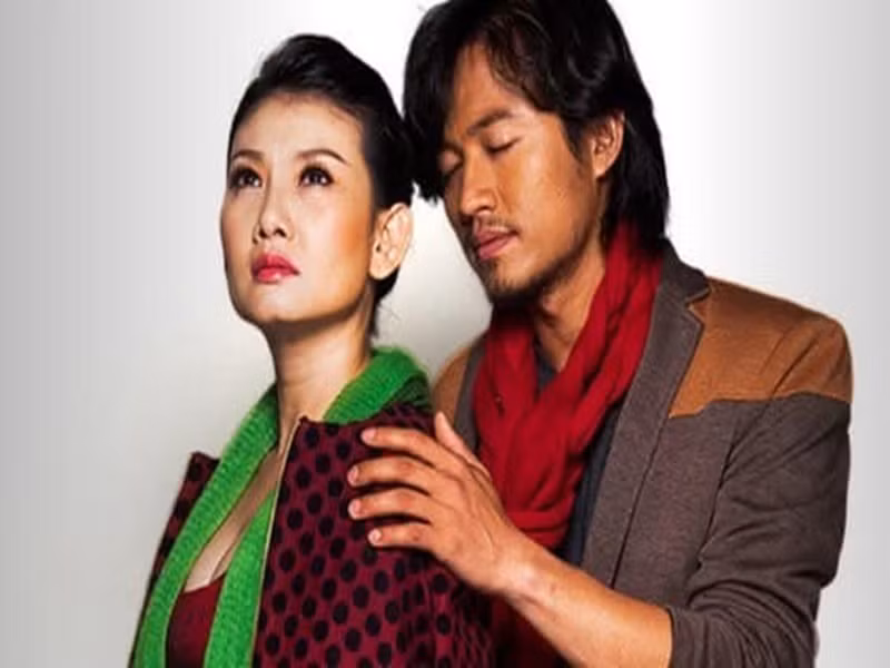 Mỹ Uyên và Quý Bình đóng chung các vở kịch Gương mặt kẻ khác, Phía sau tội ác... Ảnh: FB Mỹ Uyên.