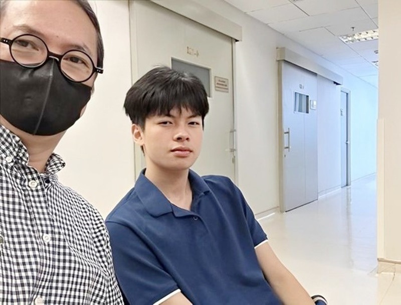 Con trai Trần Lực có vóc dáng khá cao ráo. Ảnh: Người Đưa Tin.