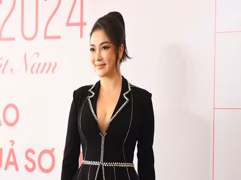  Hoa hậu Nguyễn Thị Huyền là thành viên ban giám khảo cuộc thi Hoa hậu Việt Nam năm 2024. Ảnh: Fanpage Hoa hậu Việt Nam.