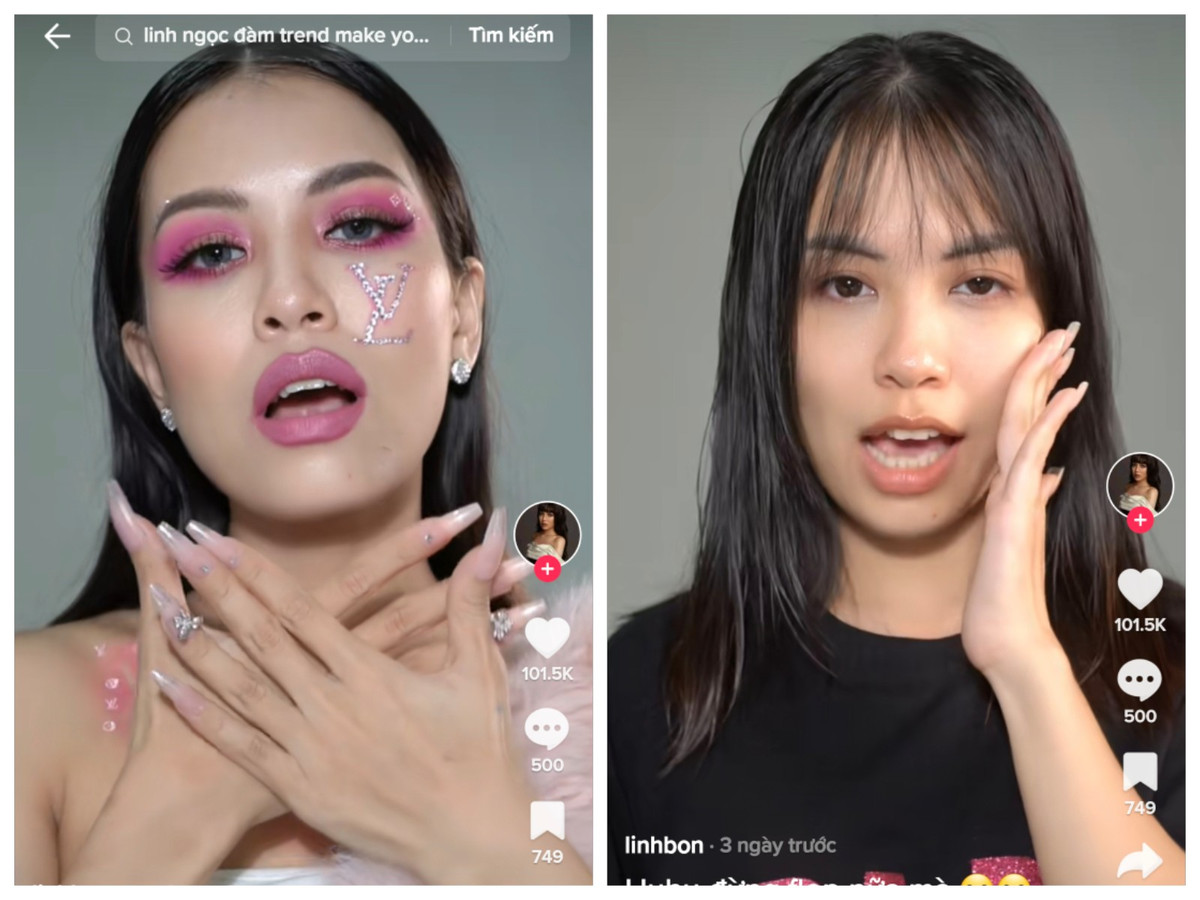 Dù thành phẩm để "bắt trend" chỉ khoảng vài chục giây nhưng mỗi clip đã tiêu tốn nhiều giờ đồng hồ để các TikToker “biến hình” một cách chỉn chu.