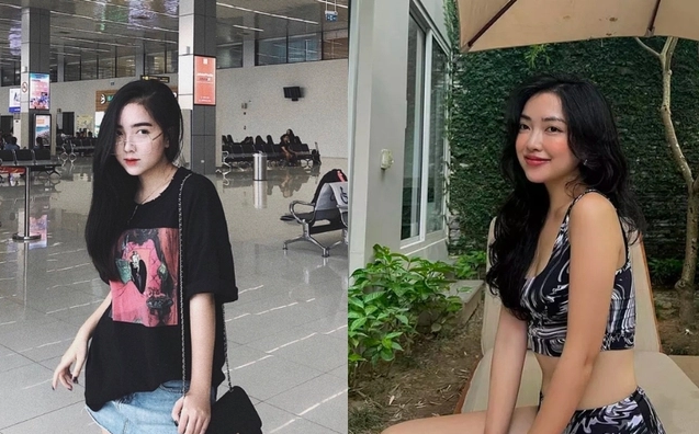 Mai Hà Trang - vợ Hà Đức Chinh là nàng WAGs gây sốt với loạt ảnh "cam" thường ở sân cỏ.